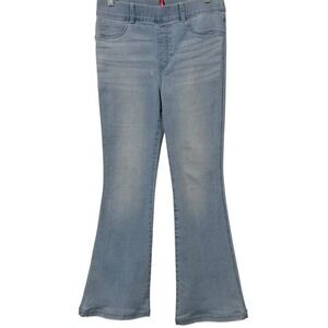 Spanx Light Wash Flare‎ Tummy Control High Rise Stretch Jeans Womens M